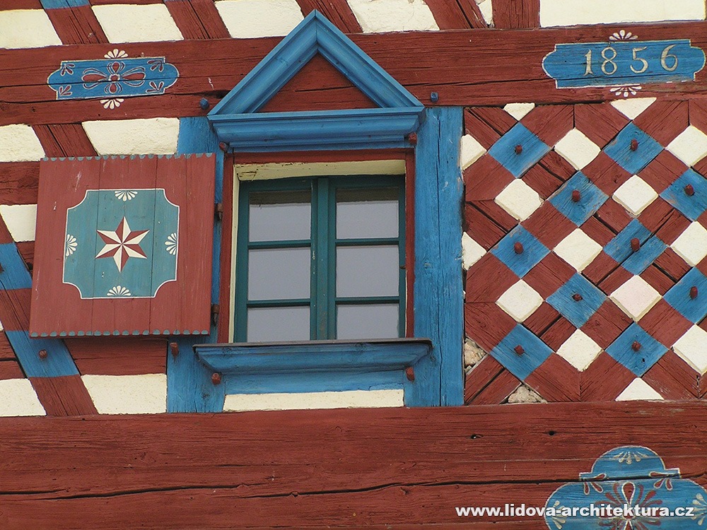 Gable of half-timbered house