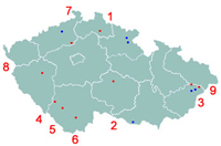 Seznam národních kulturních památek ČR - 15 NKP, např. Bolevec, Dolánky, Hoslovice, Ratibořice, Rožnov, Říp, Úpice, Velká Lhota aj. 1 Seznam národních kulturních památek