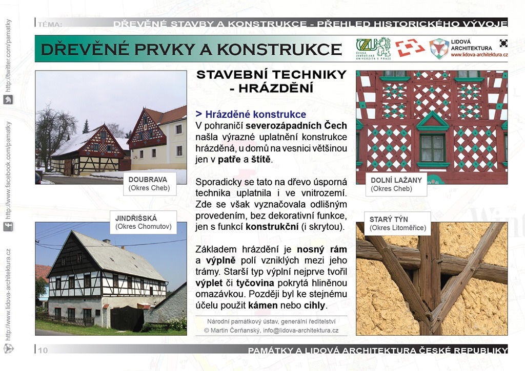 Hrázděné stavební konstrukce a technika hrázdění