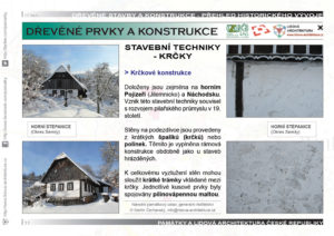 Dřevěné konstrukce na stavby, 6 stavebních technik 3 Krčkové stavební konstrukce a použití kusových prvků