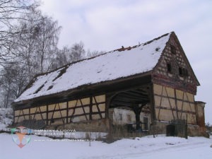 Hrázděná kolna usedlosti č. p. 16 v obci Salajna na okres Cheb