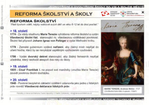 Reforma školství a malotřídní školy na malém městě 4 Reforma školství