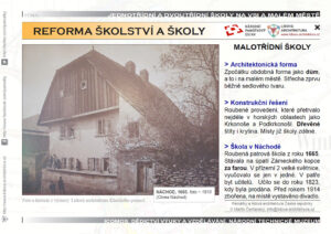 Reforma školství a malotřídní školy na malém městě 1 Malotřídní školy