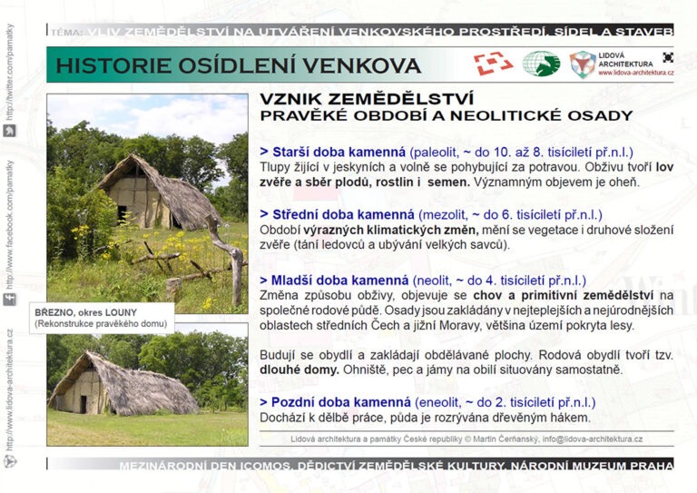 Zemědělství a osady v pravěku