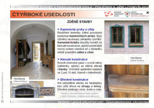 Čtyřboké zděné dvory na Poličsku a jižním Litomyšlsku 4 Vstupní síň domu a stavební detaily