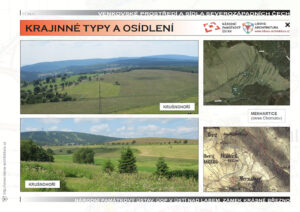 Fotografie Krušnohoří a mapy zaniklé obce