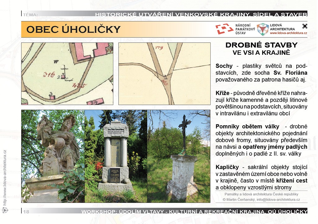 objekty-drobne-uholicky Drobné objekty ve vsi a krajině - sochy, křížky a pomníky