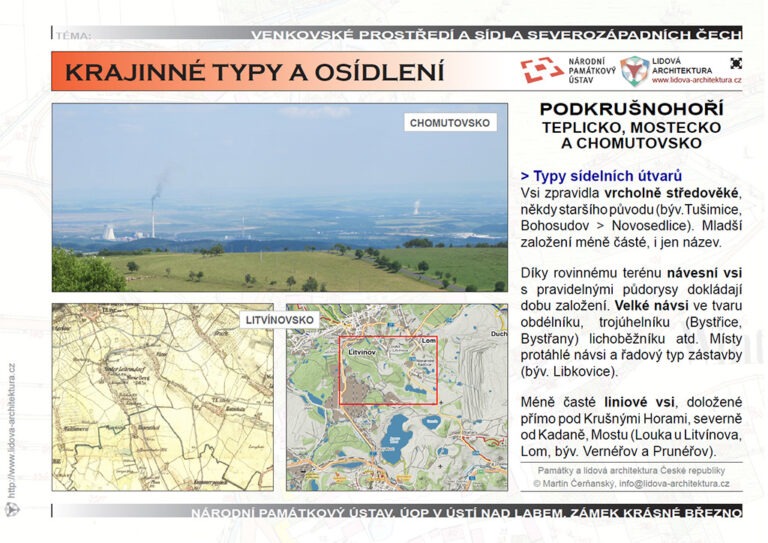 Okolí měst Kadaň a Litvínov na mapách