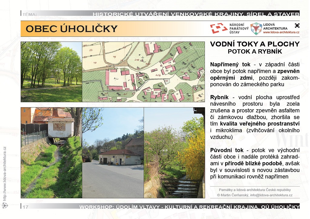 potok-rybnik-uholicky Vodní toky a plochy - potok a rybník