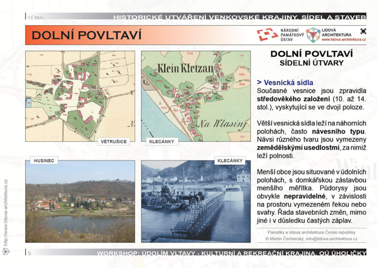 Větrušice, Husinec a Klecánky na mapě a fotografii