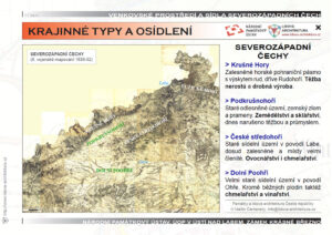 Mapa severozápadních Čech