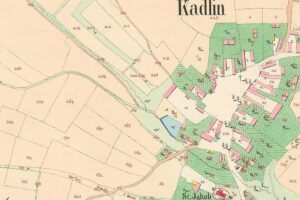 Mladá Boleslav a okolí - vesnice a domy na Mladoboleslavsku 2 Obec Kadlín na historické mapě stabilního katastru