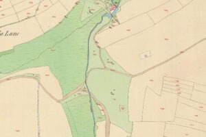 Skanzen Kouřim - Muzeum lidových staveb v Kouřimi - areály, expozice a akce 1 Mapa stabilního katastru okraje obce Kouřim