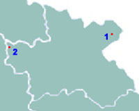 Královéhradecký kraj – mapa s vyznačením památkových rezervací