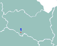 Pardubický kraj – mapa s vyznačením památkových rezervací