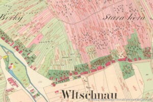 Plužina - historická podoba zemědělské krajiny a pozemkové úpravy 2 Traťová plužina na mapě stabilního katastru