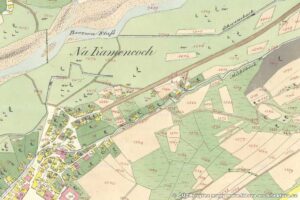 Skanzen Rožnov pod Radhoštěm ve 3 areálech - Valašské muzeum v přírodě v Rožnově 1 Mapa stabilního katastru obce Rožnov pod Radhoštěm