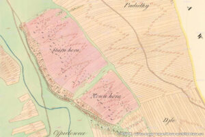 Místní část obce Veletiny - Stará Hora na historické mapě stabilního katastru