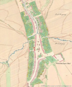 Vlčnov - slovácká obec a stavby búd na Staré Hoře, Jízda králů a kulturní akce 1 Jihomoravská obec Vlčnov na historické mapě stabilního katastru